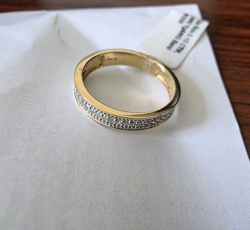 14k gold ring 16ct earth - .16ct,