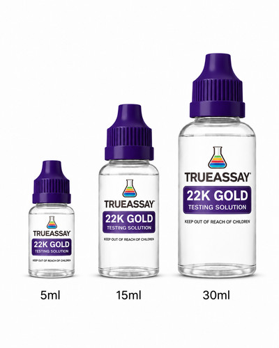 22k gold testing acid solution - gold,